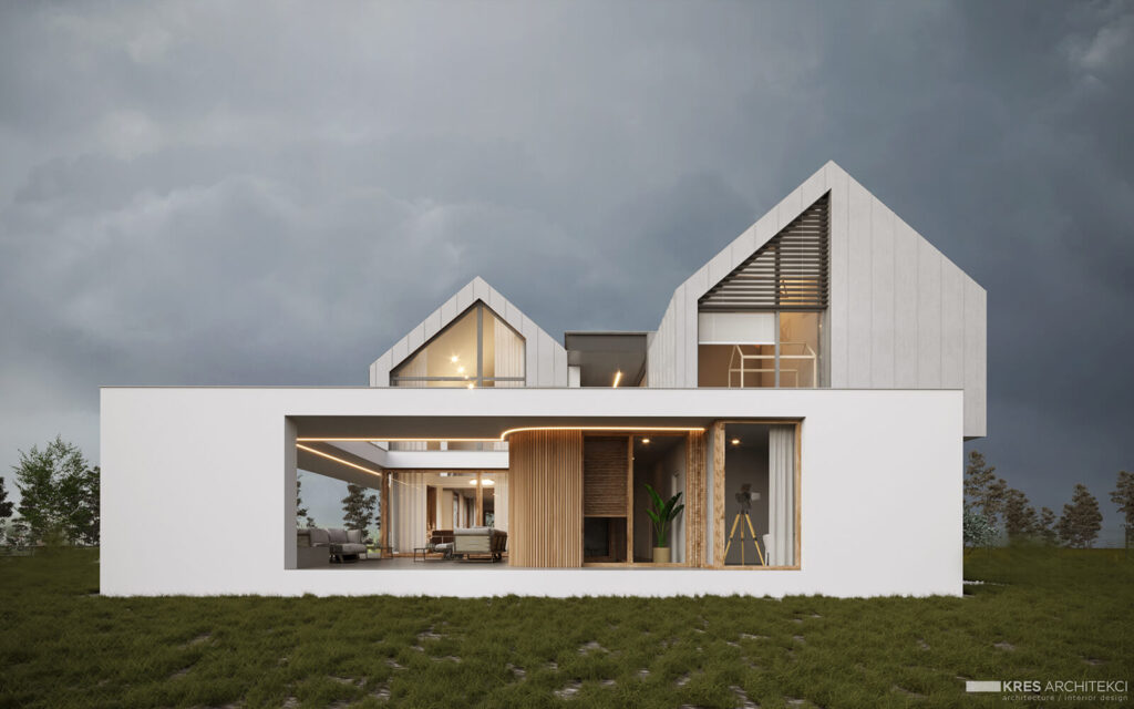 minimalistyczny, luksusowy projekt domu - M House Architekci